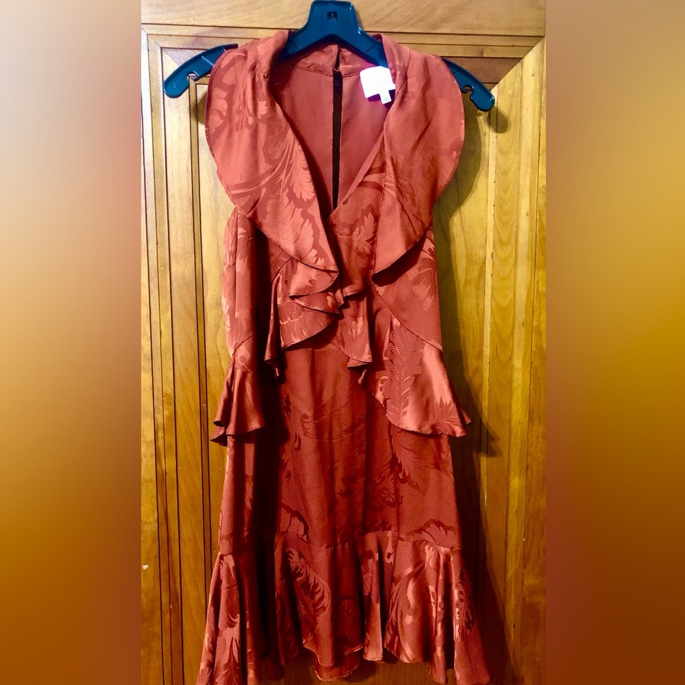 Cinq à Sept Maxime satin burnout dress